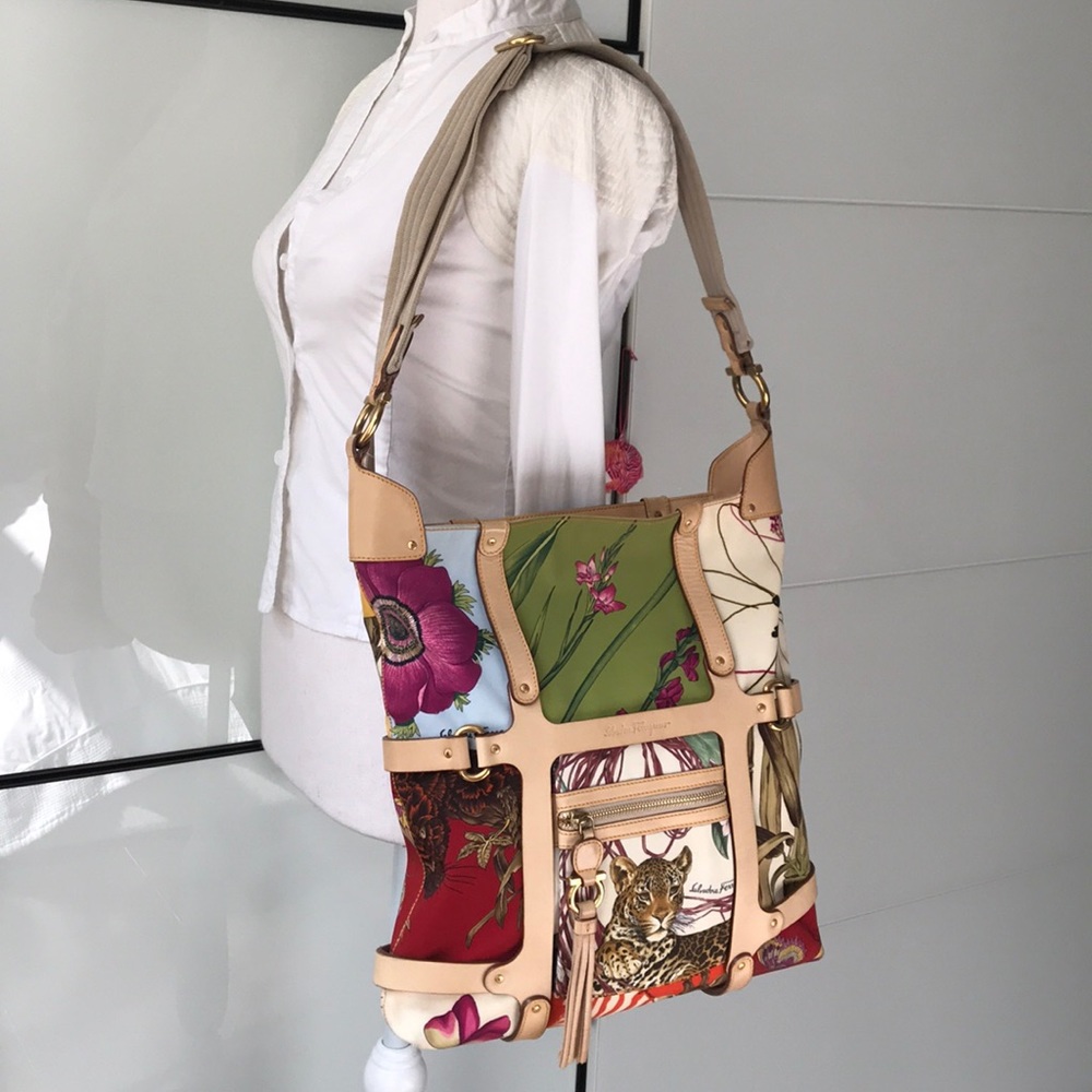 Salvatore Ferragamo Fiera animal print bag